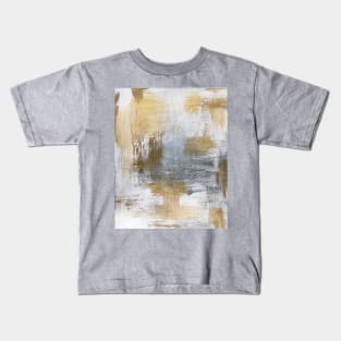 Gold And Grey Textures A1 Kids T-Shirt